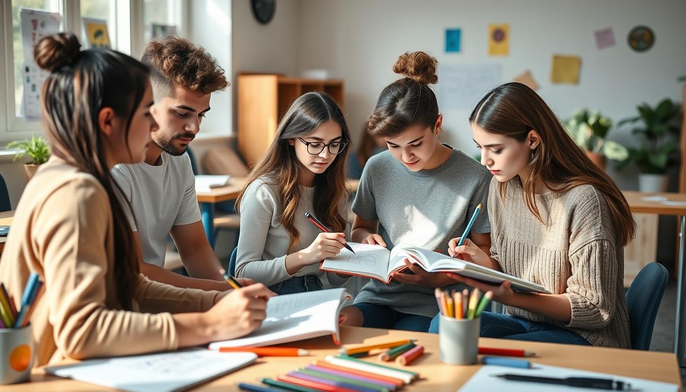 Student developing practical and academic skills